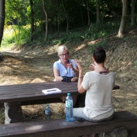 Judith im Interview-